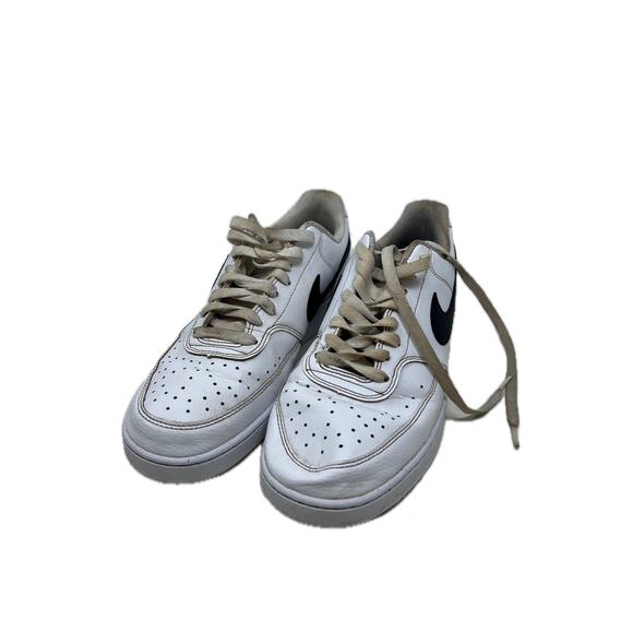 Nike Court Vision Low Next Nature White Black Mens 9.5 - Picture 1 of 7